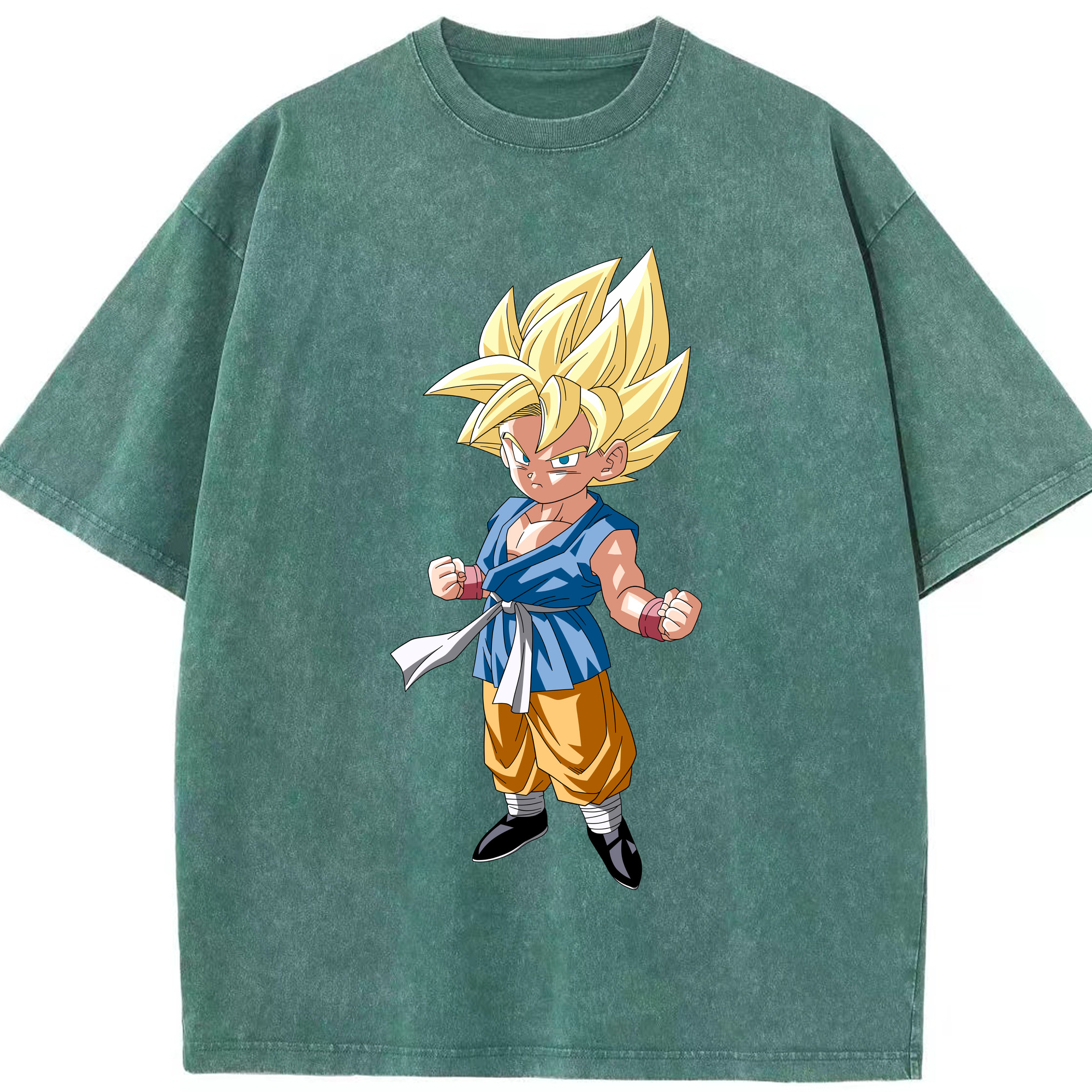 （画像用） ドラゴンボール 孫 悟飯（そんごはん）DRAGON BALL Son Gohan 綿100% ヴィンテージ風 半袖Tシャツ（フロントプリント）